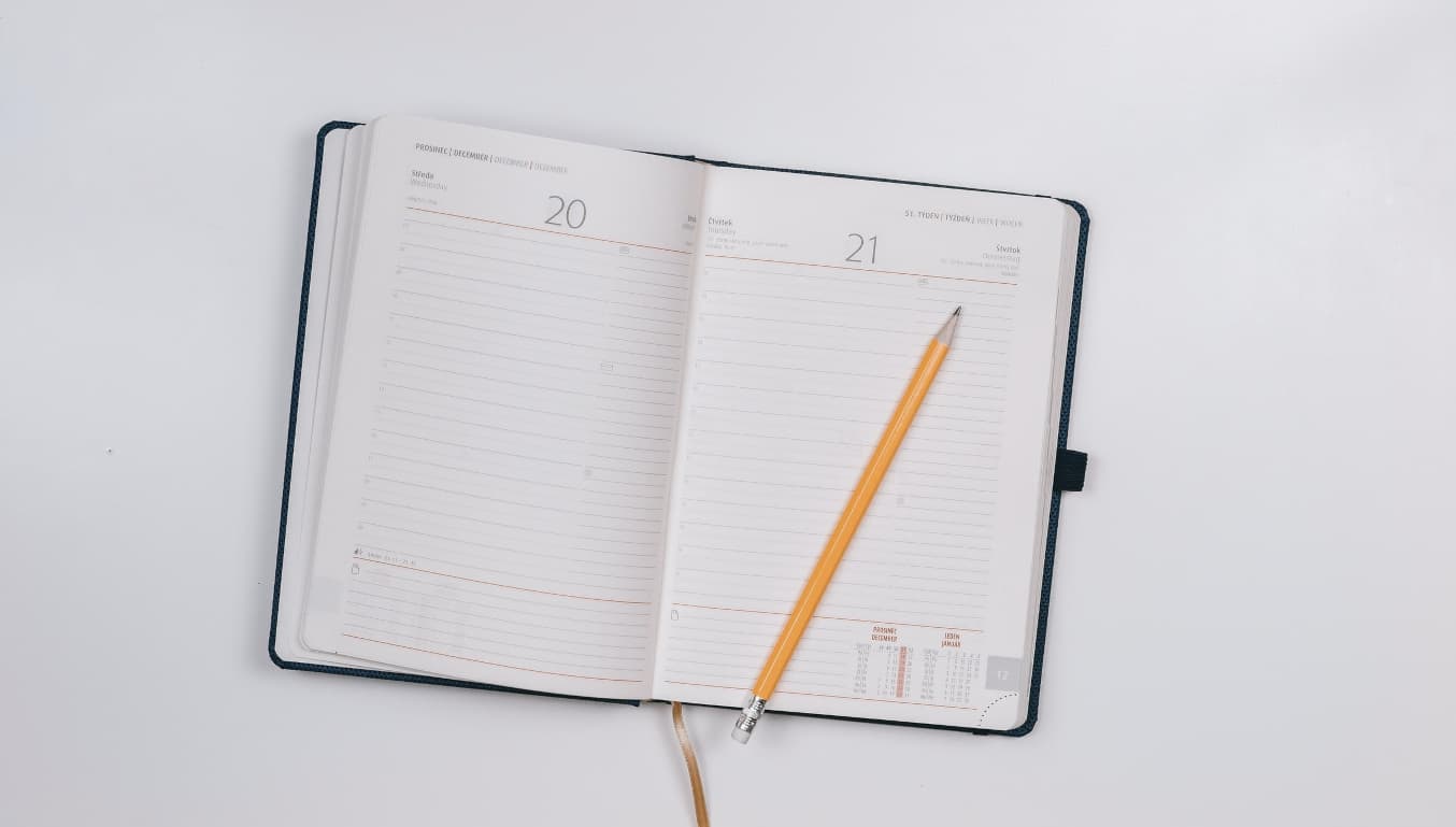 book-diary-pencil