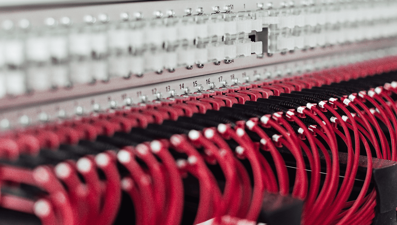 red computer wires