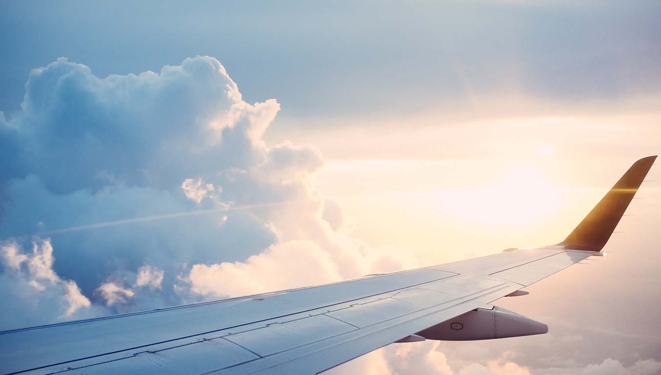 plane-sky-wing-sun