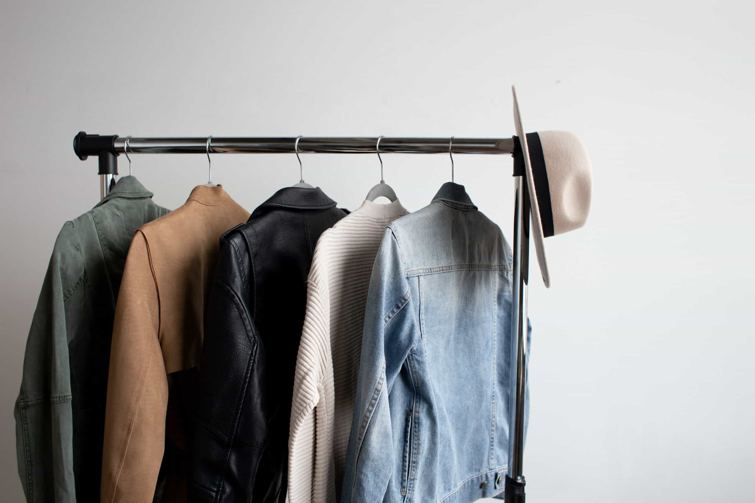 Clothes on a rail