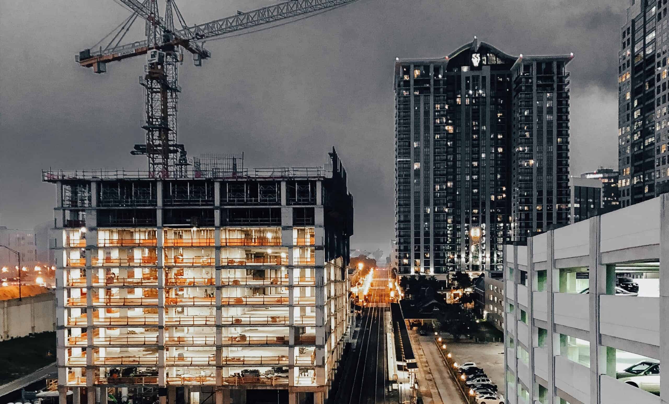 Crane and building works|Engineering