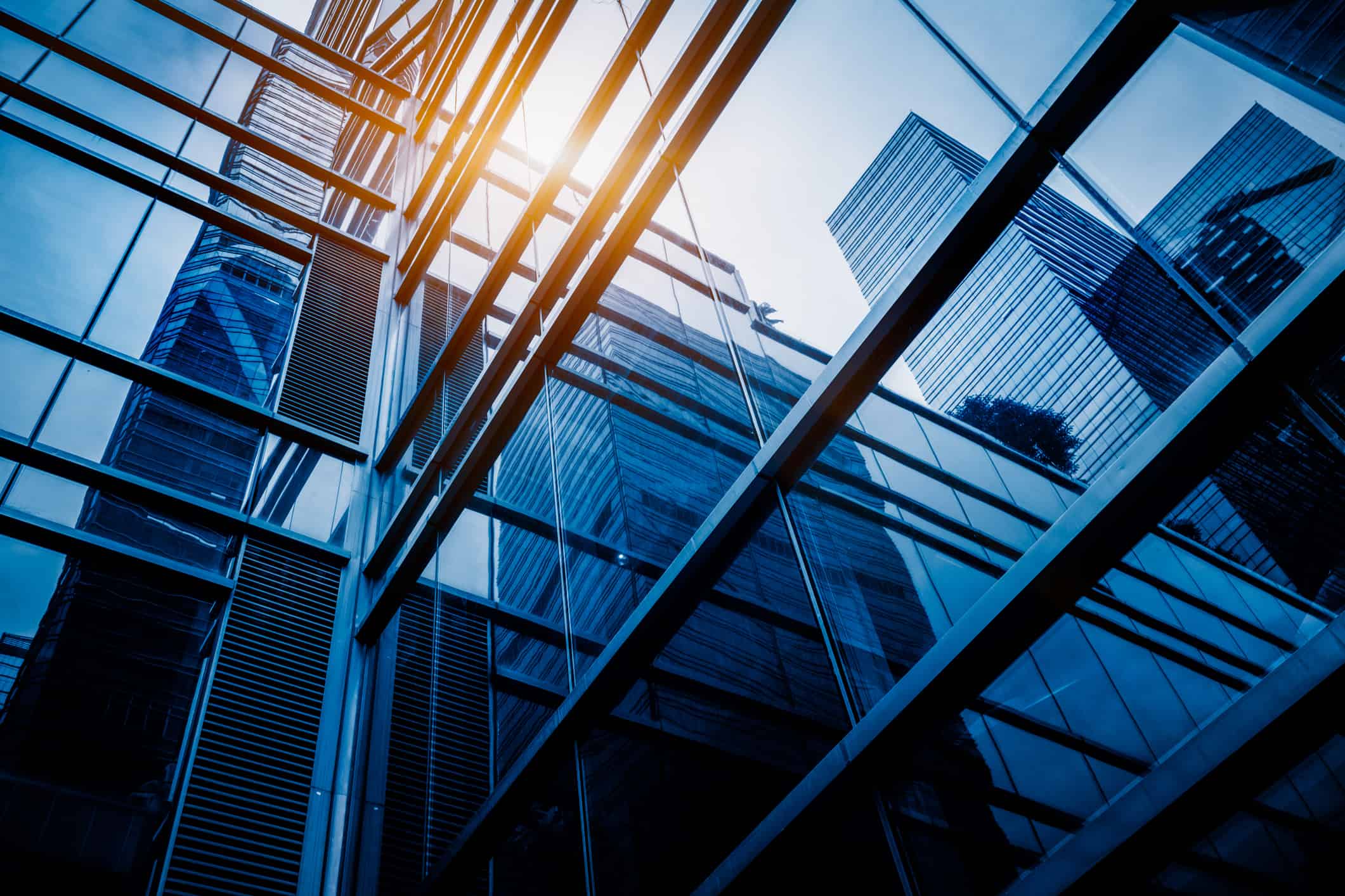 Detail glass building background