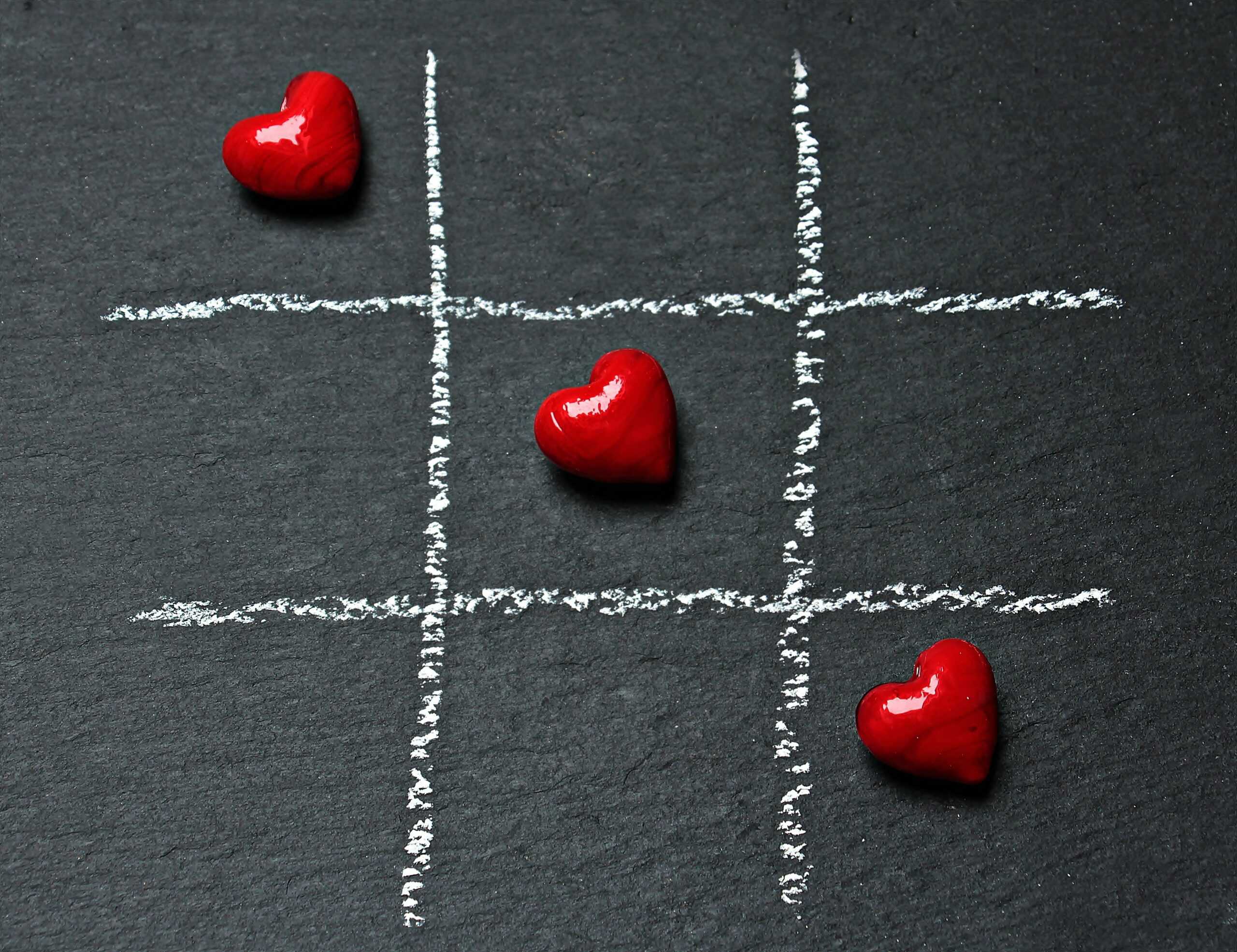 heart / nought and crosses