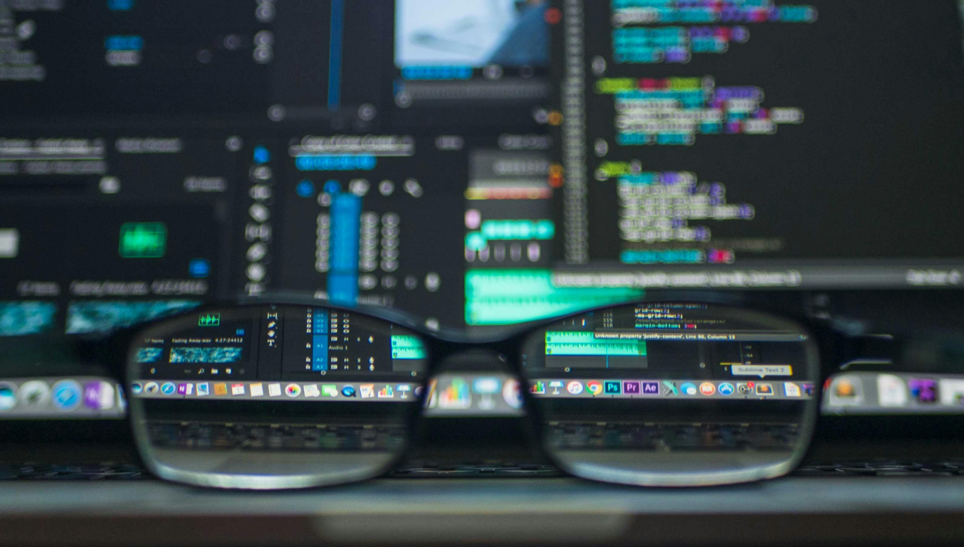 computer and data through a pair of lenses